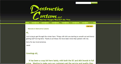 Desktop Screenshot of destructivecustoms.com